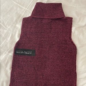 Ellen Tracy Magenta Knit Vest